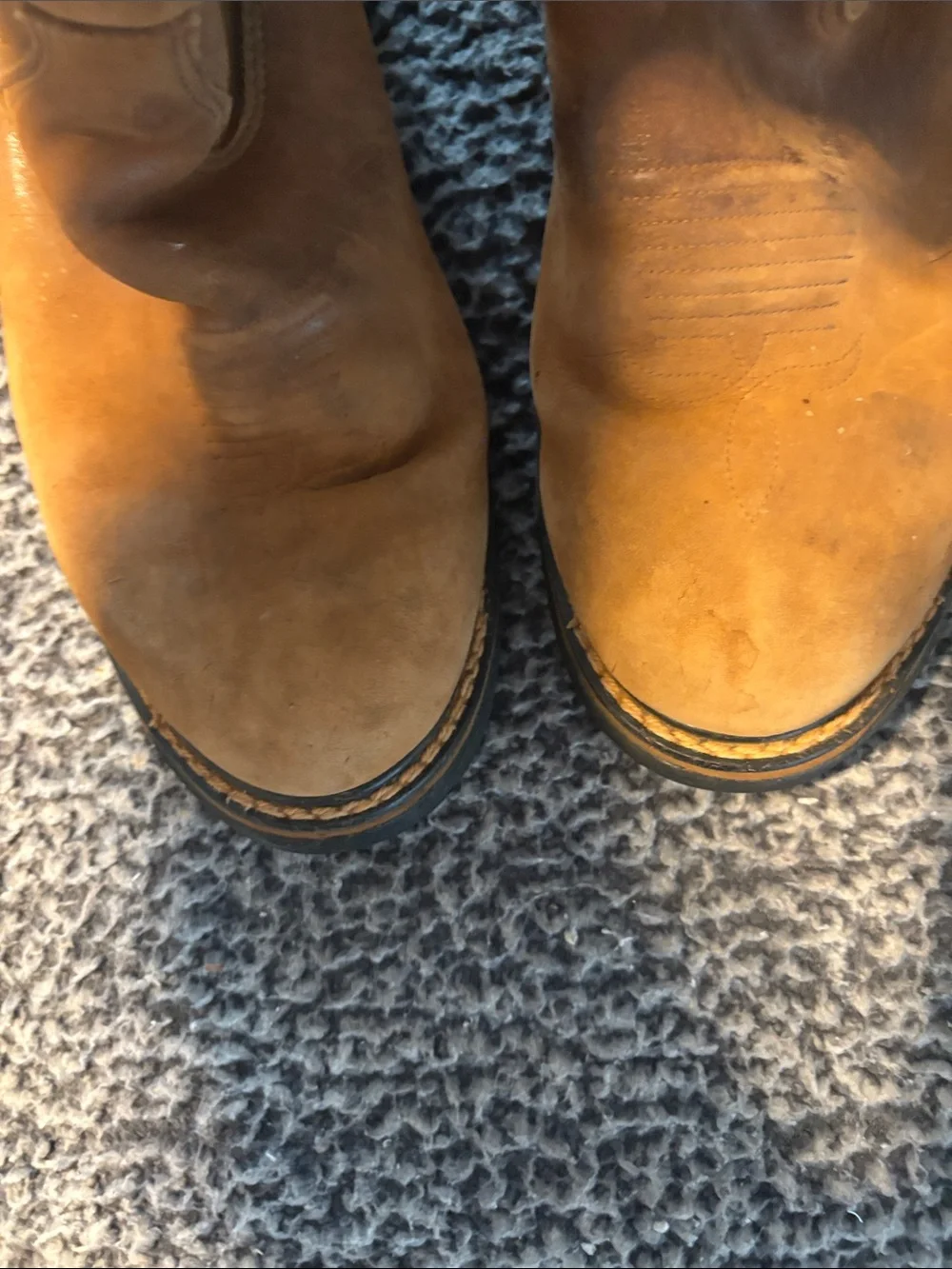 Rocky Men’s Size 11 Wide Brown Leather Boots 12.5” tall Good Condition!